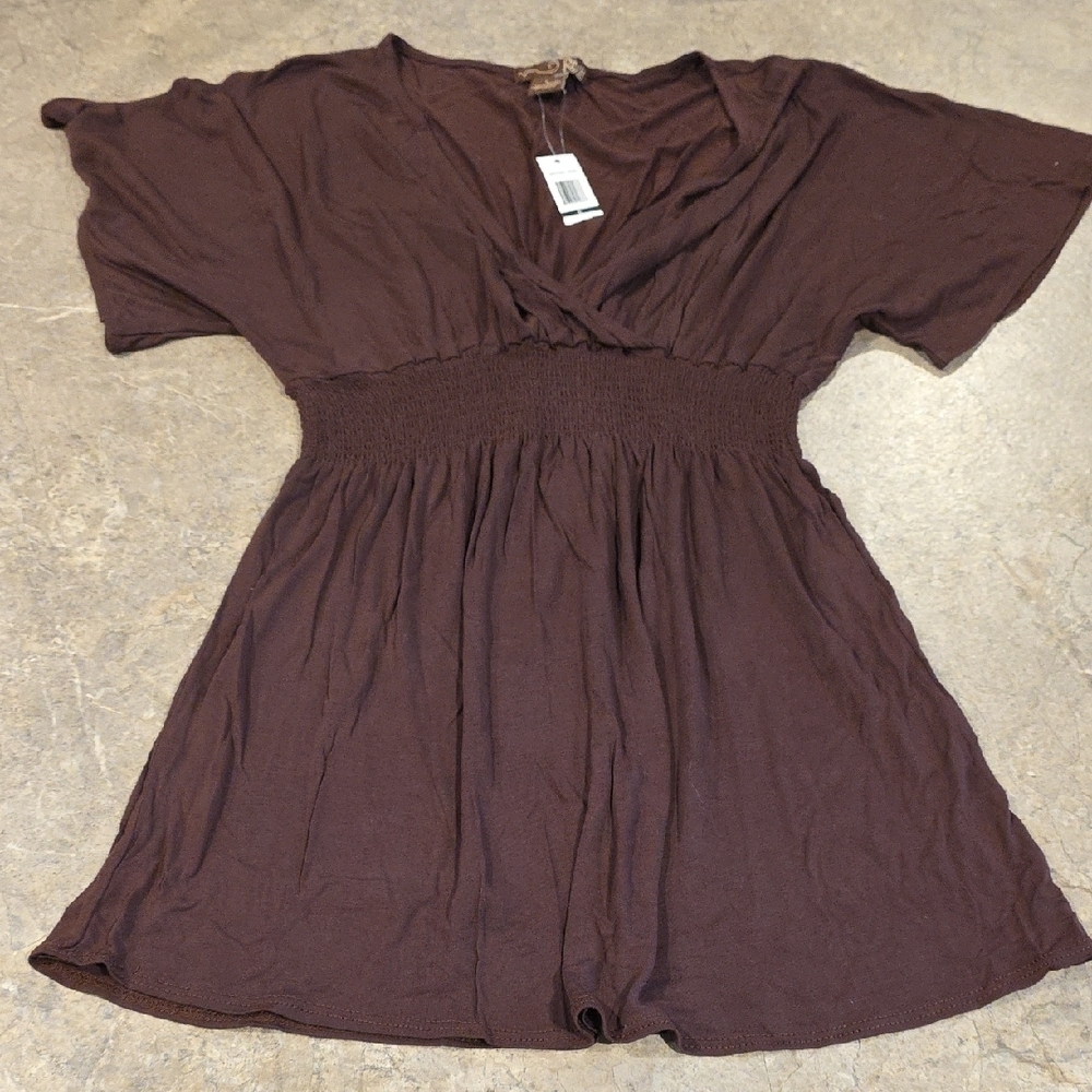 (J43) RXB Brown Women's Blouse